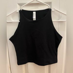 American Apparel Black Crop Top